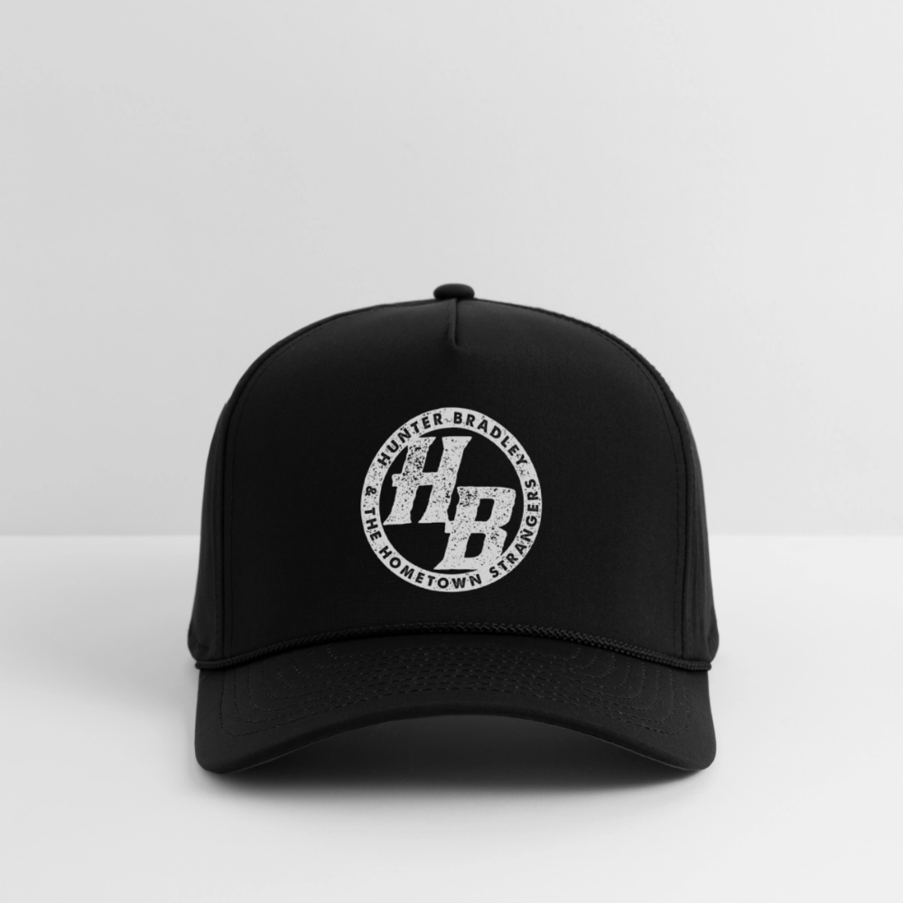 HB Original Rope Hat | White Logo - black/black