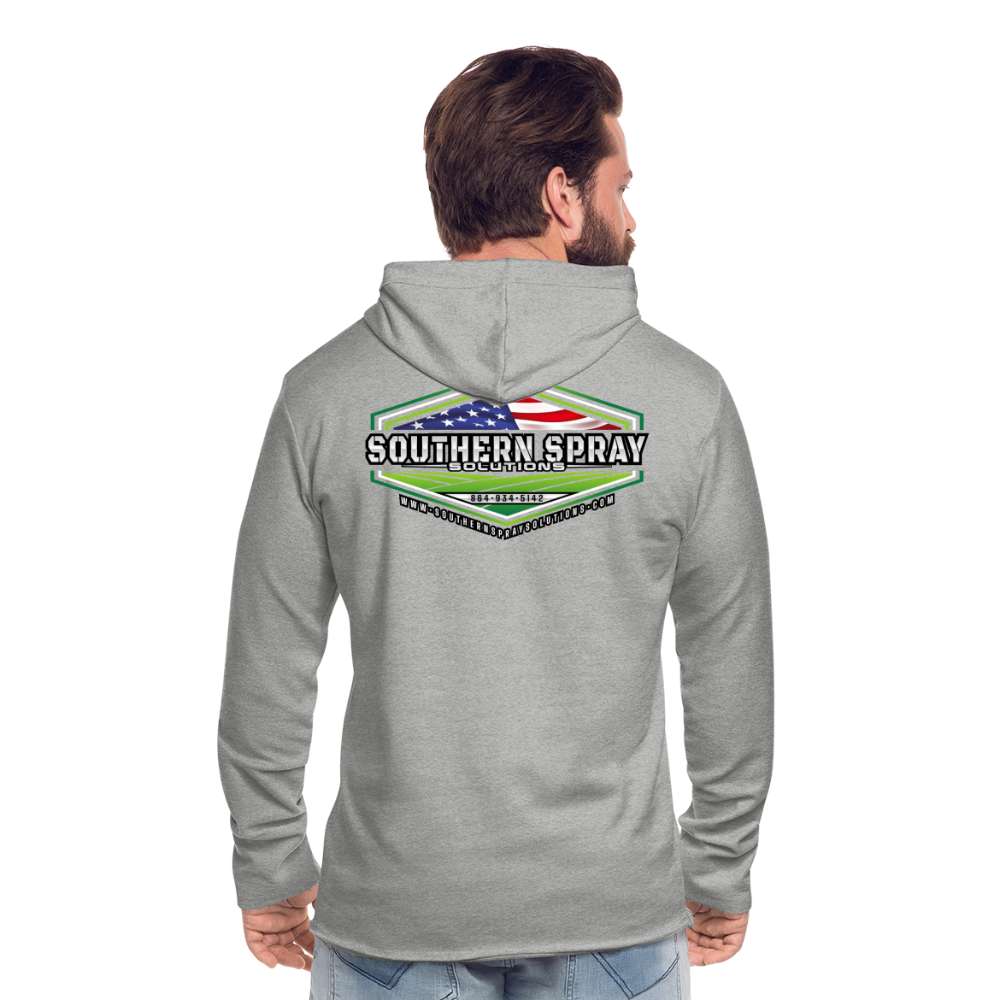 sss - lightweight terry hoodie - heather gray