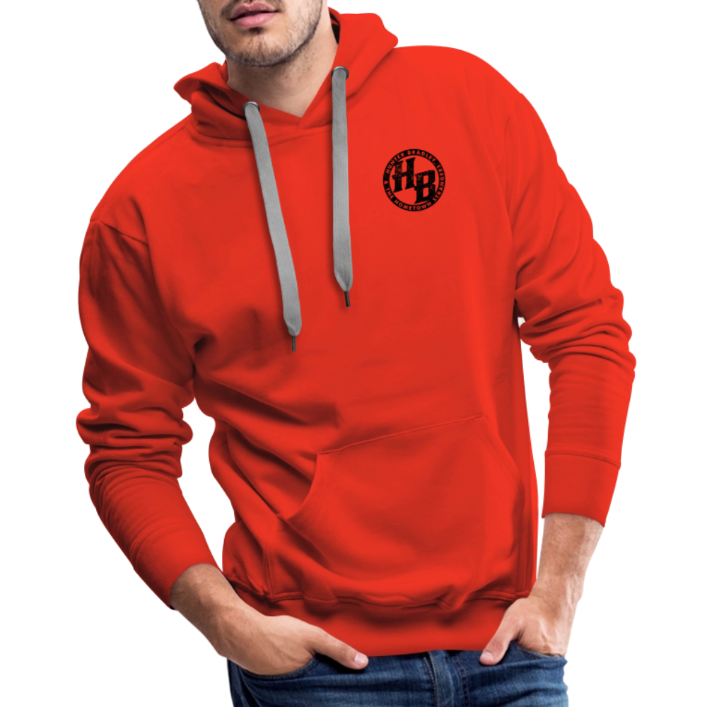 HB Original Hoodie | Black Logo - red