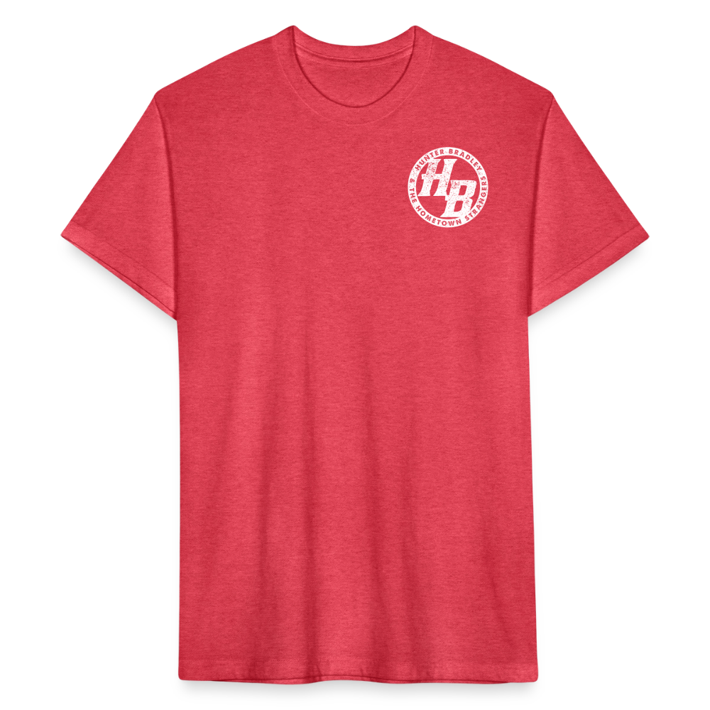 HB Original T-Shirt | White Logo - heather red