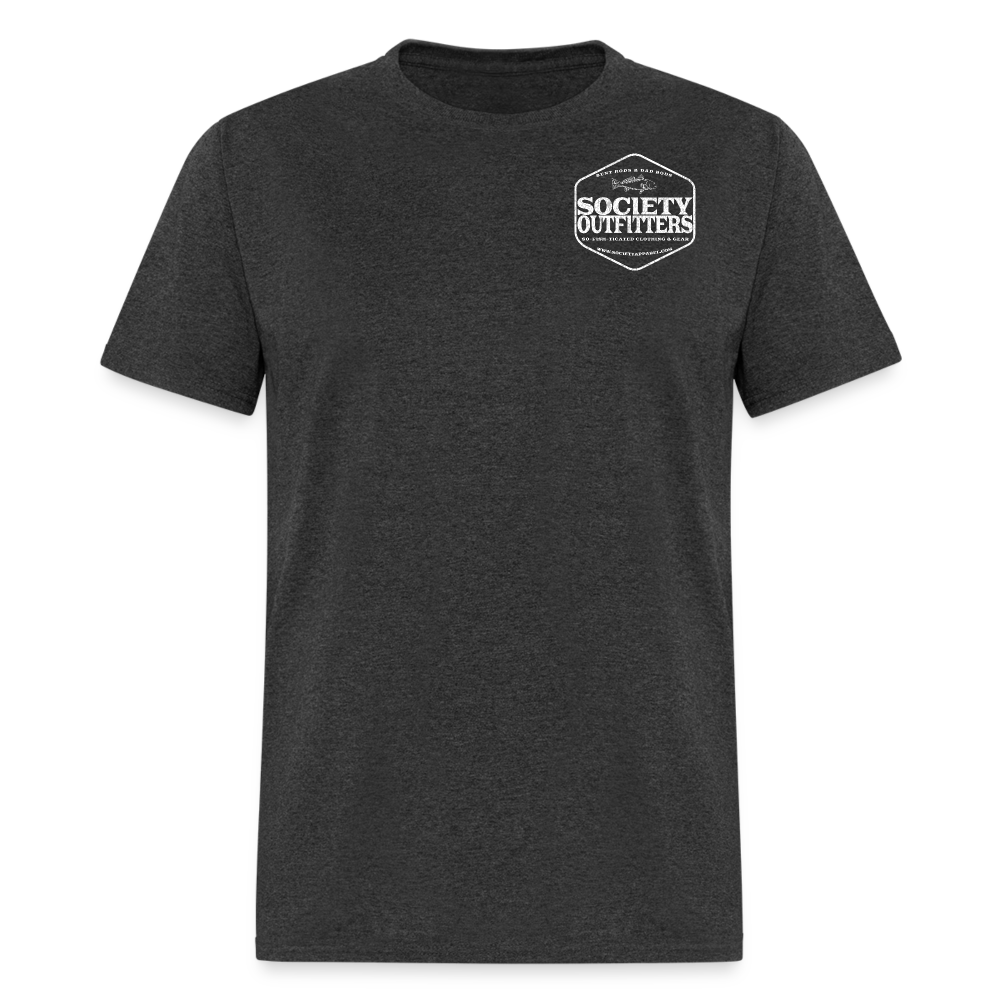 society outfitters • so-fish-ticated - white (100% cotton) - heather black