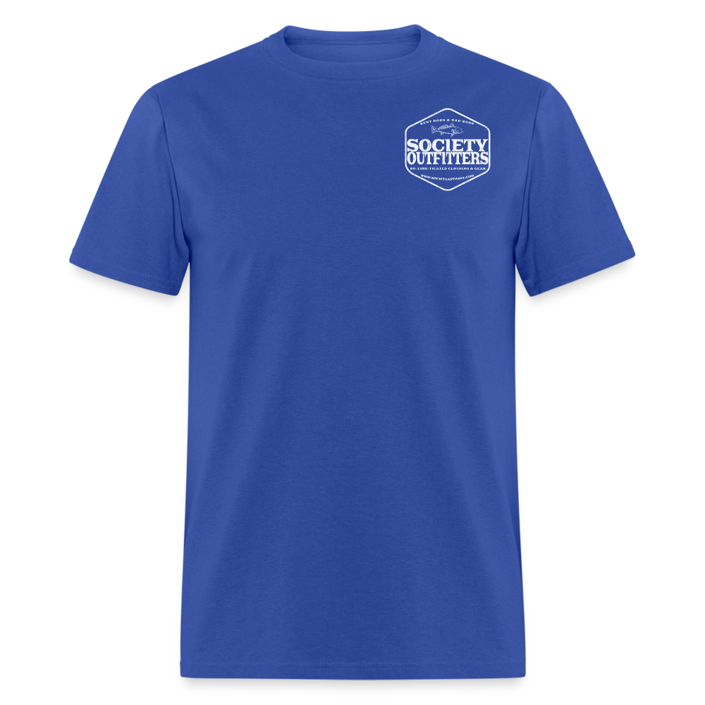 society outfitters • so-fish-ticated - white (100% cotton) - royal blue