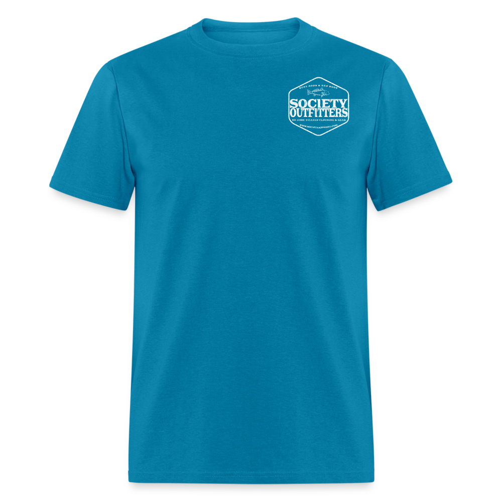 society outfitters • so-fish-ticated - white (100% cotton) - turquoise