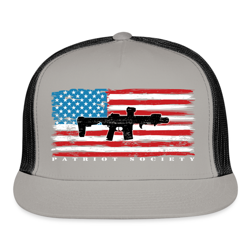 patriot society • ar flag - gray/black