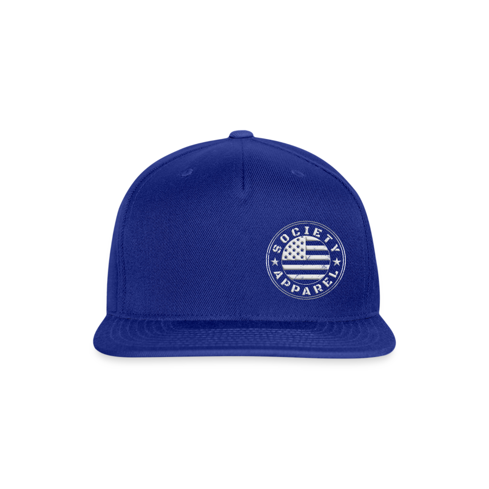 society essentials • snapback 3d circle logo - royal blue