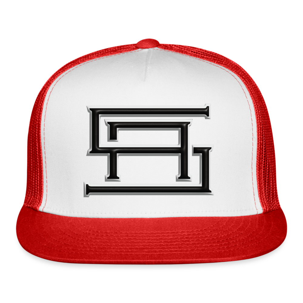 society essentials • block SA (black logo) - white/red