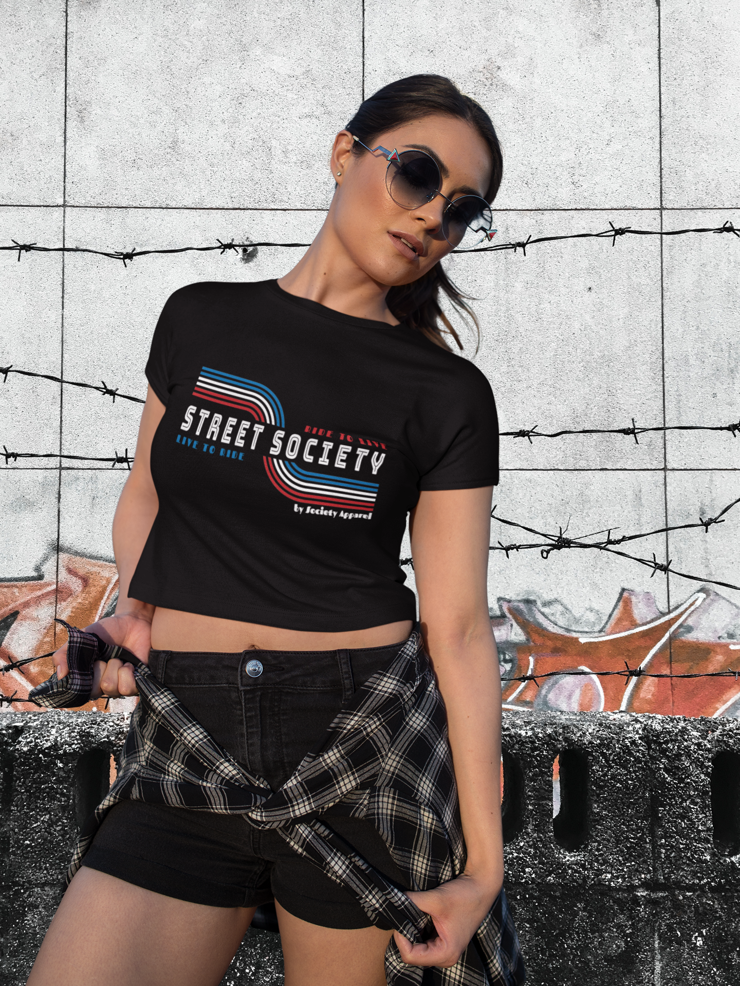 street society • retro crop top