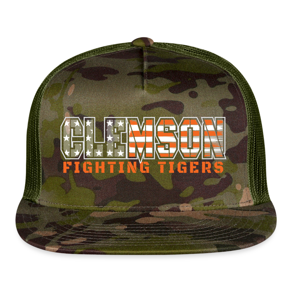 clemson • fighting tigers flat bill - MultiCam\green