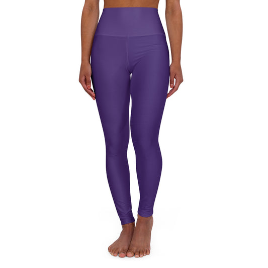 clemson • High Waisted Yoga Leggings • purple