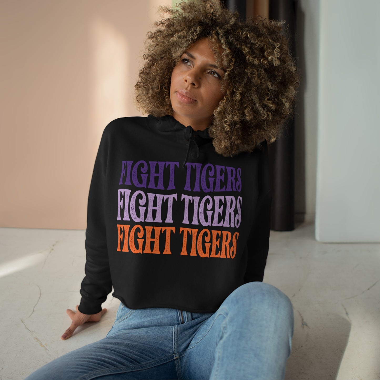 clemson • fight tigers crop hoodie