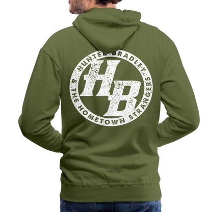 HB Original Hoodie | White Logo - olive green