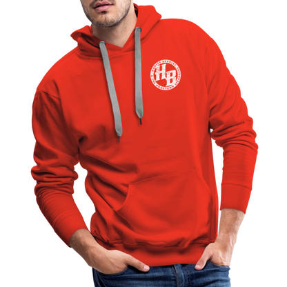 HB Original Hoodie | White Logo - red