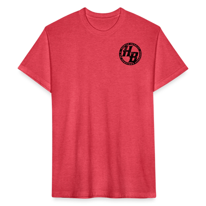 HB Original T-Shirt | Black Logo - heather red