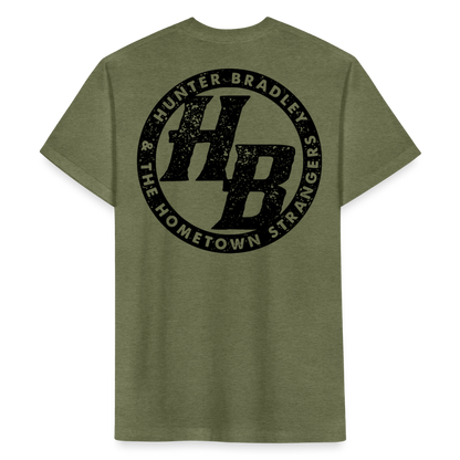 HB Original T-Shirt | Black Logo - heather military green