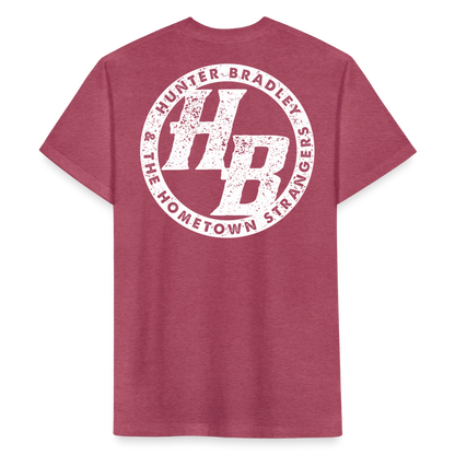 HB Original T-Shirt | White Logo - heather burgundy