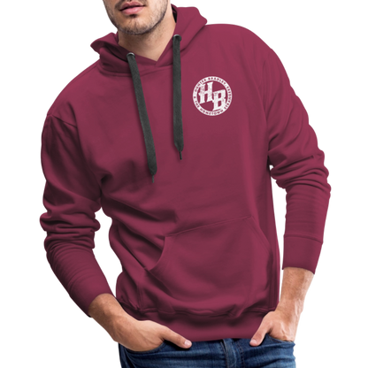 HB Original Hoodie | White Logo - burgundy