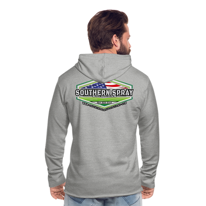 sss - lightweight terry hoodie - heather gray