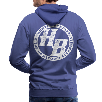 HB Original Hoodie | White Logo - royal blue