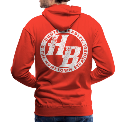 HB Original Hoodie | White Logo - red