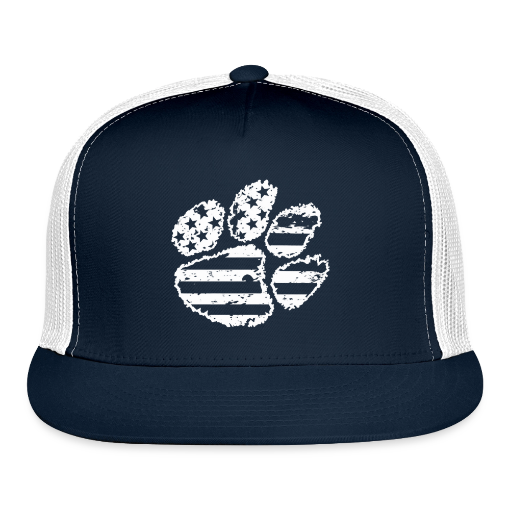 American Paw Flatbill Snapback - navy/white