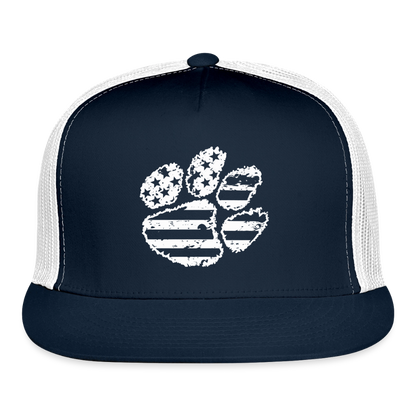 American Paw Flatbill Snapback - navy/white
