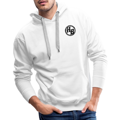 HB Original Hoodie | Black Logo - white