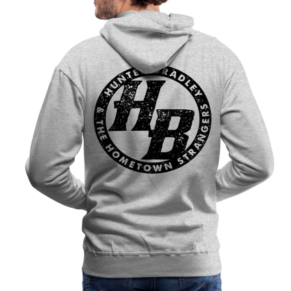 HB Original Hoodie | Black Logo - heather grey