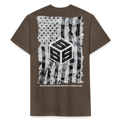 SSS • FLAG BACK - heather espresso