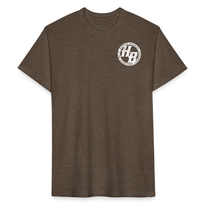 HB Original T-Shirt | White Logo - heather espresso