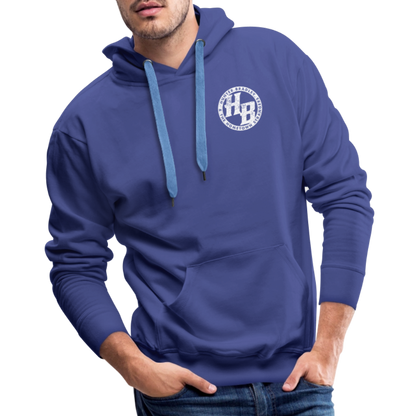 HB Original Hoodie | White Logo - royal blue