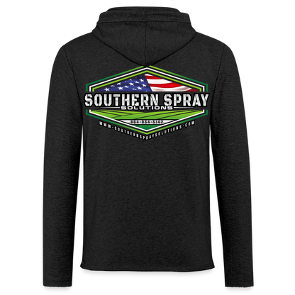 sss - lightweight terry hoodie - charcoal grey