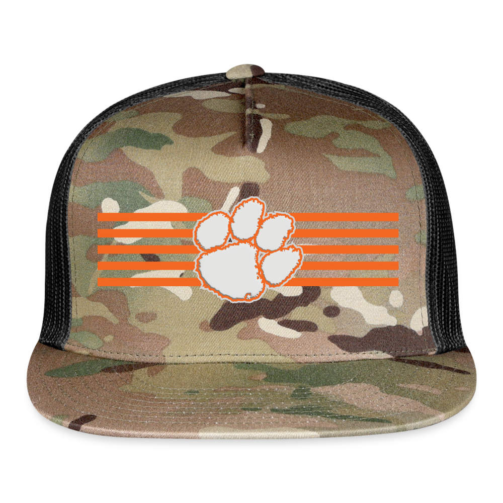 clemson • stripes flat bill - MultiCam\black