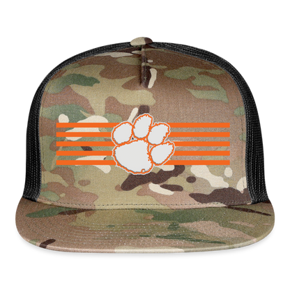 clemson • stripes flat bill - MultiCam\black