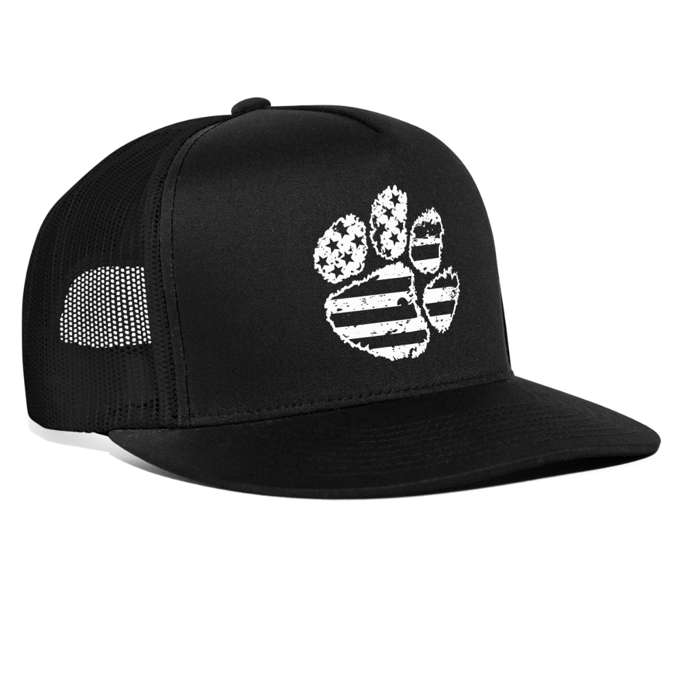 American Paw Flatbill Snapback - black/black