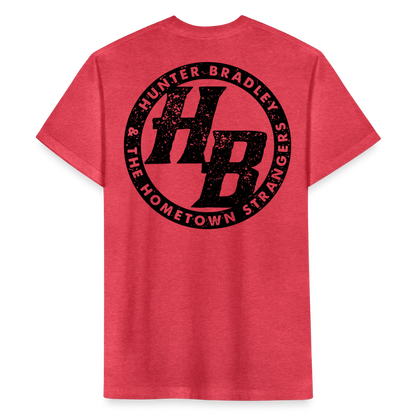 HB Original T-Shirt | Black Logo - heather red