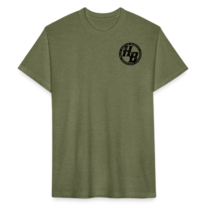 HB Original T-Shirt | Black Logo - heather military green