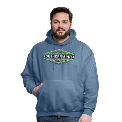 sss • grass logo hoodie - denim blue