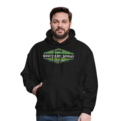 sss • grass logo hoodie - black