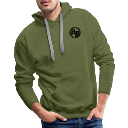 HB Original Hoodie | Black Logo - olive green