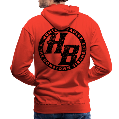 HB Original Hoodie | Black Logo - red