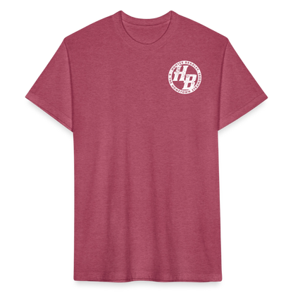 HB Original T-Shirt | White Logo - heather burgundy