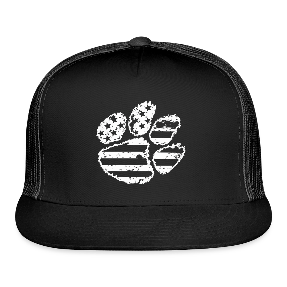 American Paw Flatbill Snapback - black/black