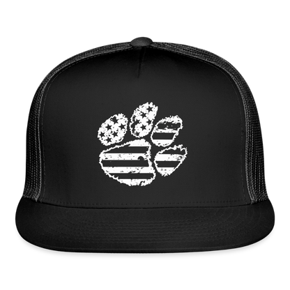 American Paw Flatbill Snapback - black/black