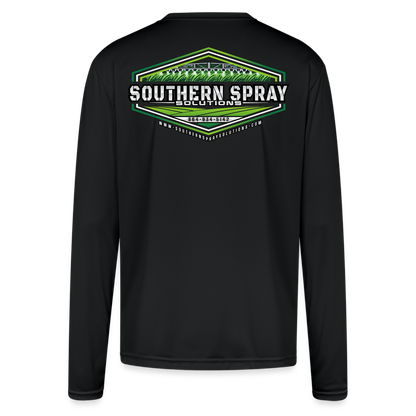 sss • long sleeve sun shirt - black
