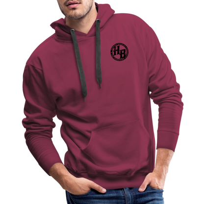 HB Original Hoodie | Black Logo - burgundy