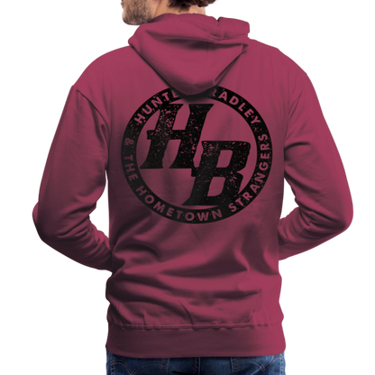 HB Original Hoodie | Black Logo - burgundy