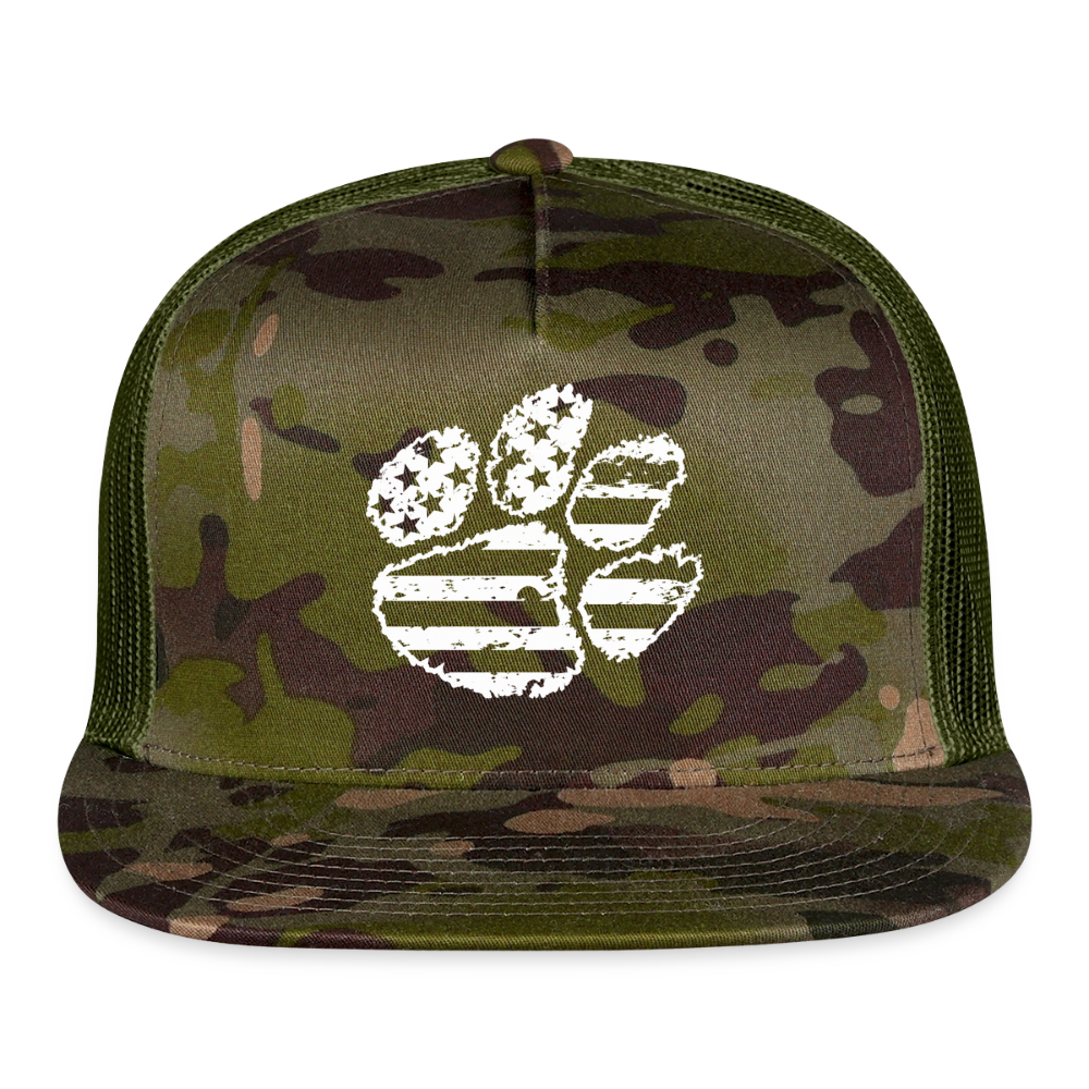 American Paw Flatbill Snapback - MultiCam\green