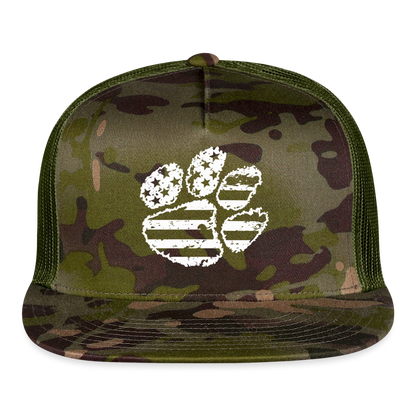 American Paw Flatbill Snapback - MultiCam\green