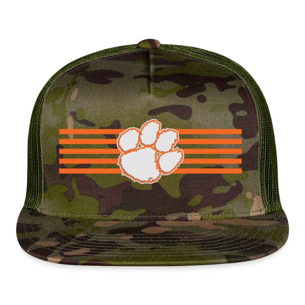 clemson • stripes flat bill - MultiCam\green