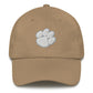 yupoong dad hat (white paw - center)